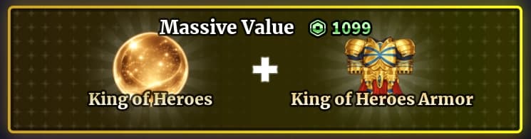 King of Heroes + King of Heroes Armor Bundle