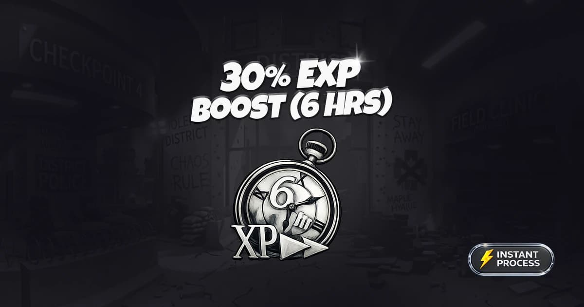 30% XP BOOST [6 JAM]