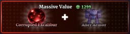 Corrupted Excalibur + Alter Armor Bundle