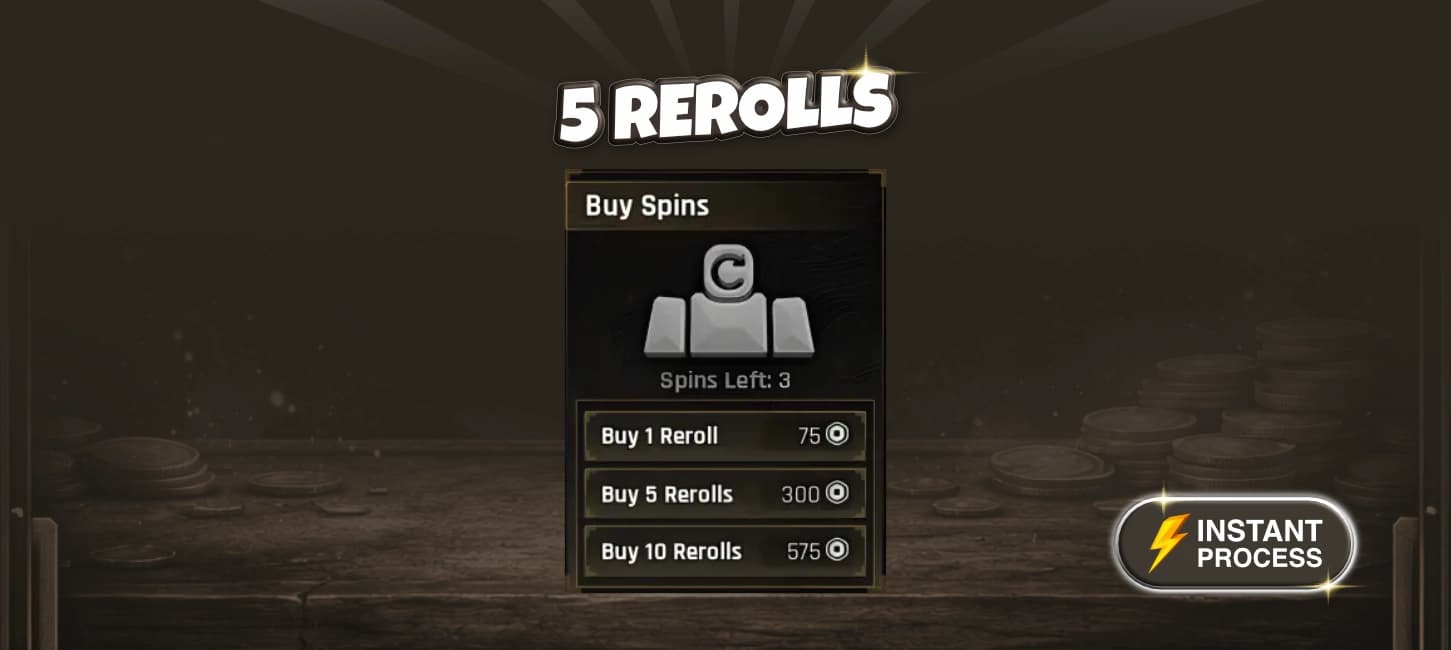 5 Rerolls