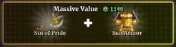 Sin Of Pride + Sun Armor Bundle