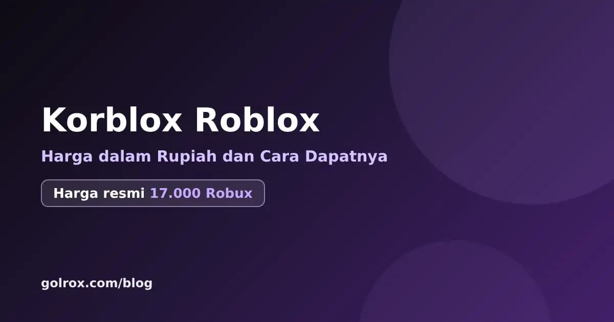 Korblox Roblox: Harga dalam Rupiah dan Cara Dapatnya