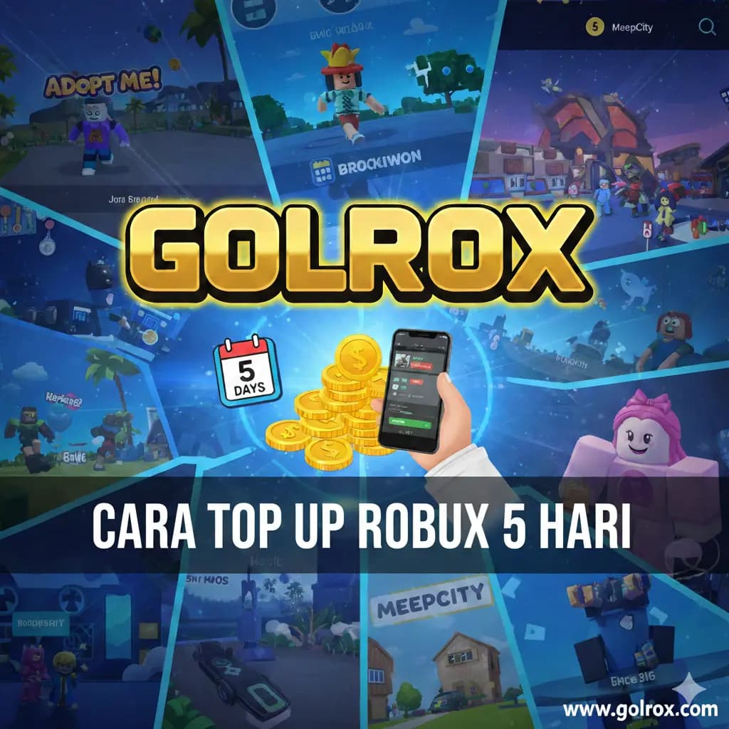How to Top Up Robux in 5 Days for Cheap! Golrox Roblox