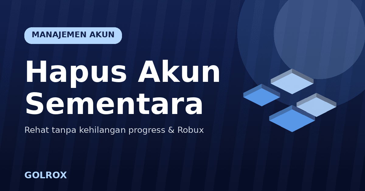 Cara Hapus Akun Roblox Sementara 2026: Logout & Suspend