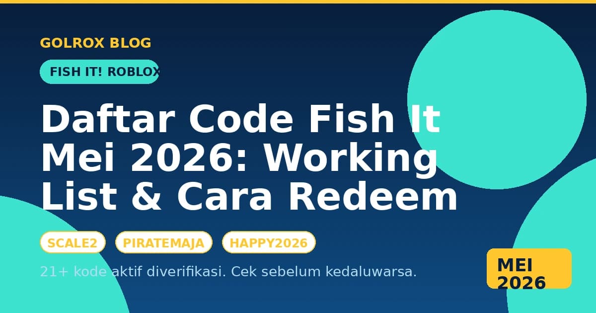 Code Fish It Agustus 2026: Daftar Aktif & Cara Redeem