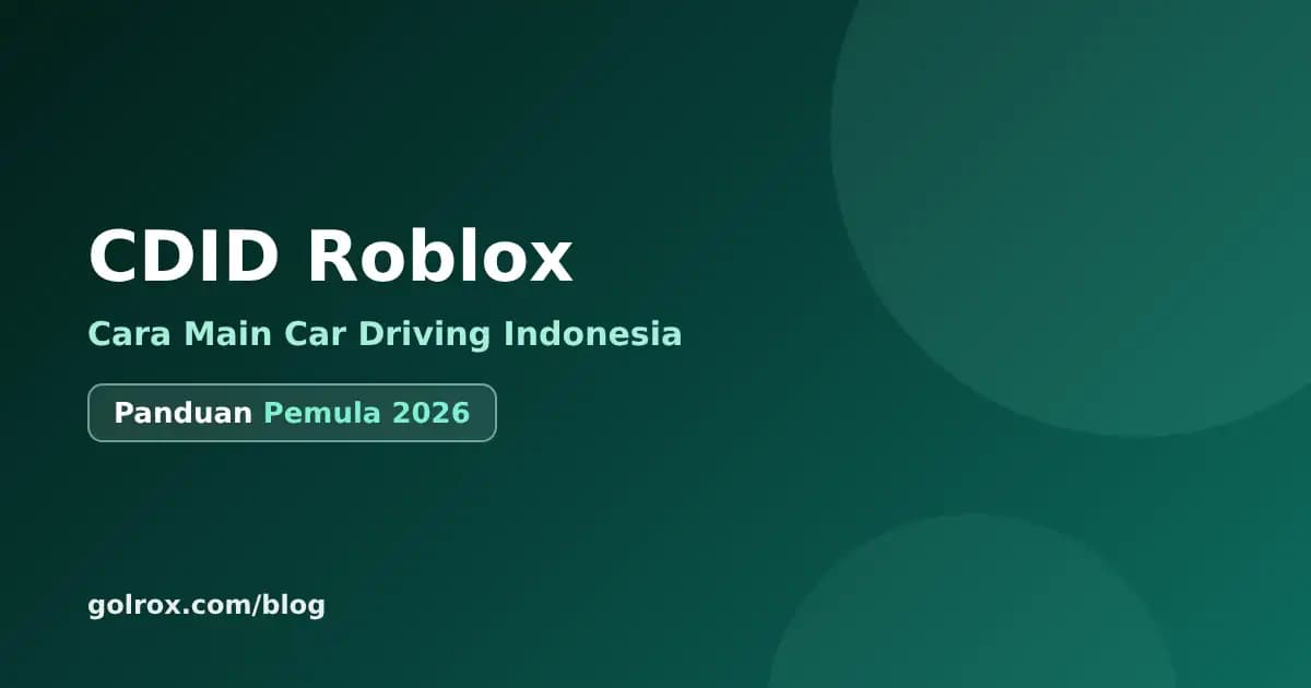 CDID Roblox: How to Play Car Driving Indonesia for Beginners