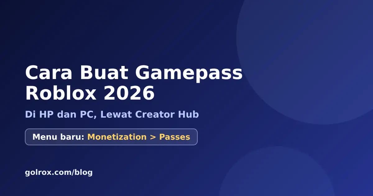 How to Create a Roblox Gamepass in 2026 on Mobile and PC (Latest)