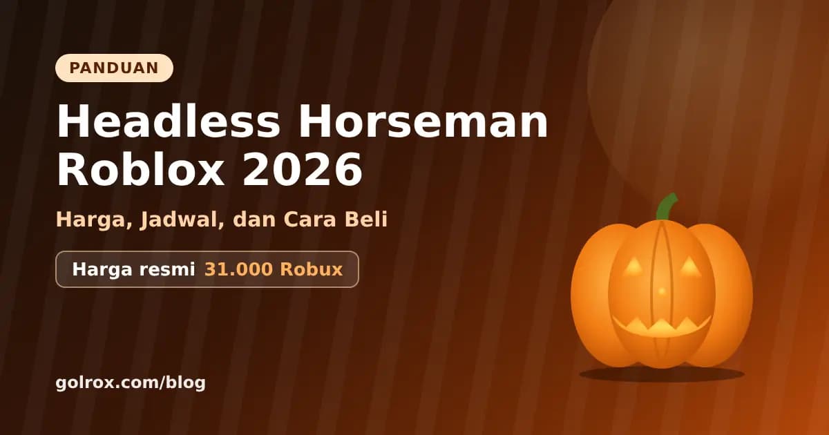 Headless Horseman Roblox 2026: Harga, Jadwal, Cara Beli