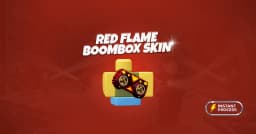 Red Flame Boombox Skin