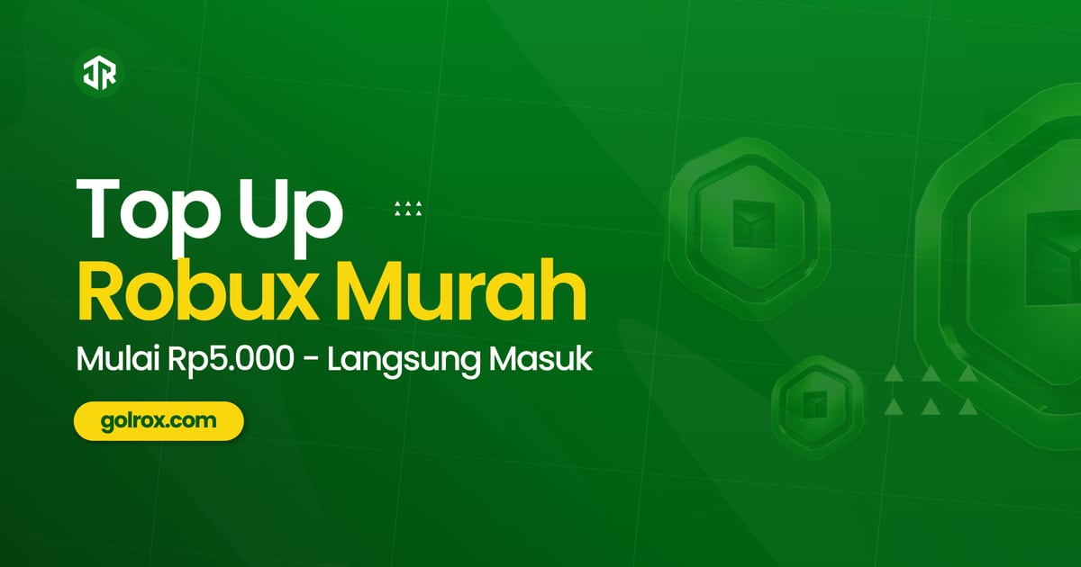 Top Up Roblox Robux Instan Murah Langsung Masuk | Golrox